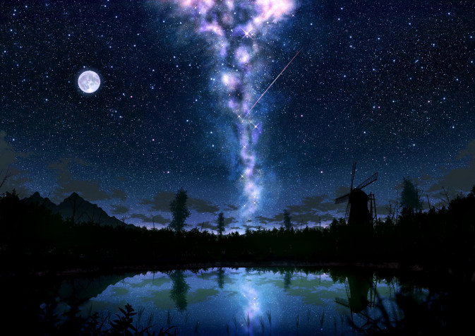 Night Sky Background Image 3157x2233px