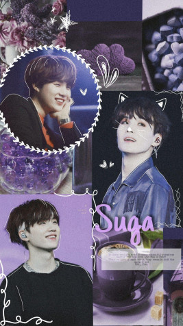 Aesthetic Suga iPhone Wallpaper 1288x2289px