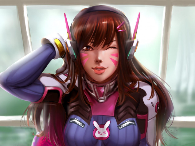 Dva Overwatch HD Background 1920x1440px