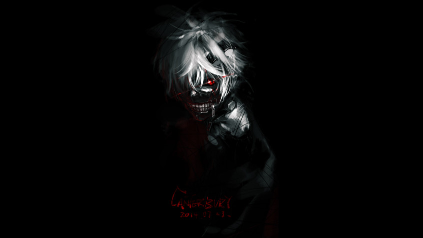 Ken Kaneki Full HD 1080p Wallpaper 1920x1080px