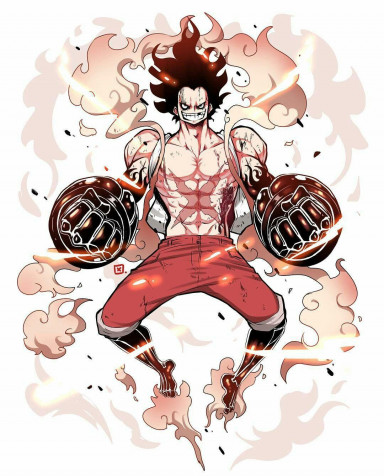 Luffy Gear 4 Snakeman Phone Wallpaper 1080x1338px