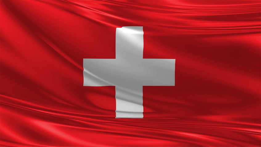 Switzerland Flag MacBook Background 1366x768px