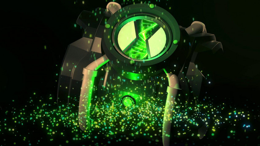 Omnitrix Laptop Background 1400x788px