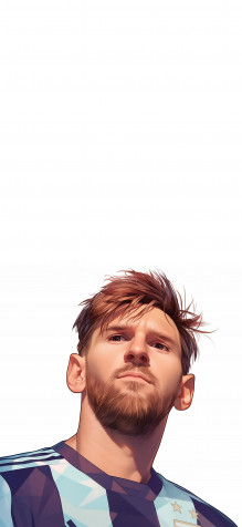 Aesthetic Lionel Messi Wallpaper for Mobile 2000x4329px