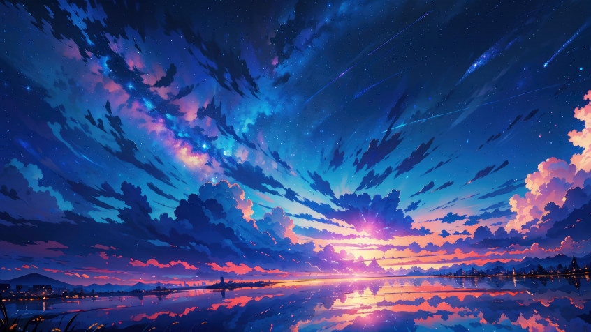 Anime Landscape 4k UHD Wallpaper 3840x2160px