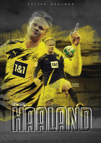 Erling Haaland Phone Background Image 1280x1811px