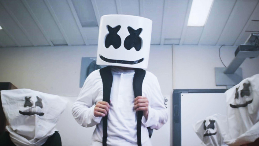 Cartoon Marshmello Full HD 1080p Wallpaper 1920x1080px