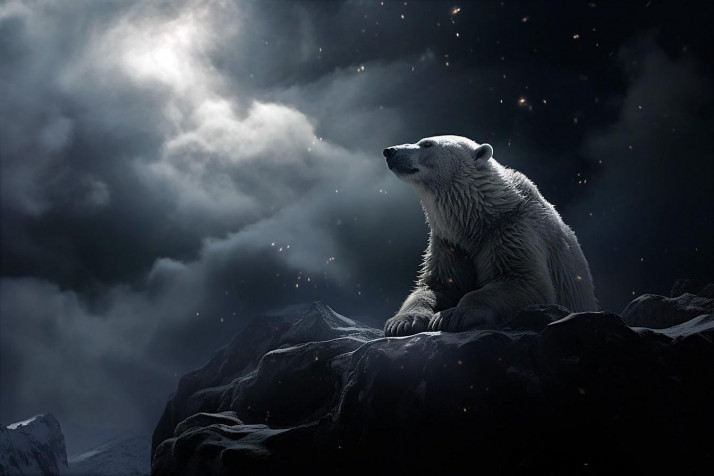 Polar Bear Background Image 1344x896px