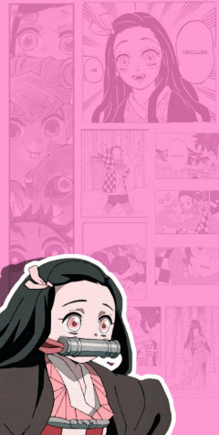 Nezuko Wallpaper for Mobile 1080x2141px