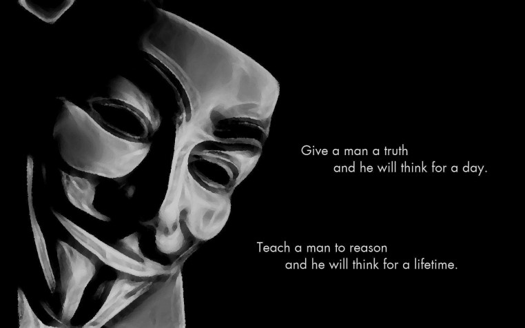 Anonymous Man Widescreen HD Wallpaper 1920x1200px