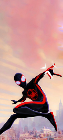 Miles Morales Phone Background Image 1863x4096px