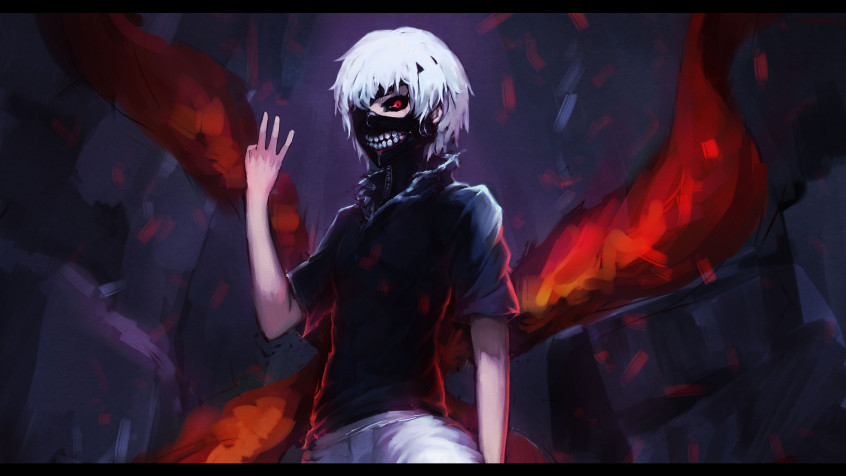 Ken Kaneki Desktop Wallpaper 2480x1395px