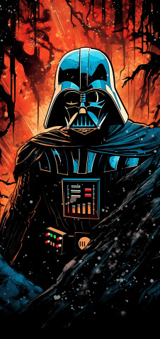 Darth Vader Phone HD Background 1080x2274px