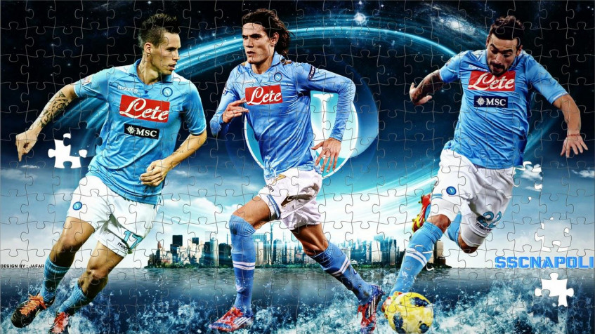 Ssc Napoli Laptop Wallpaper 1440x810px