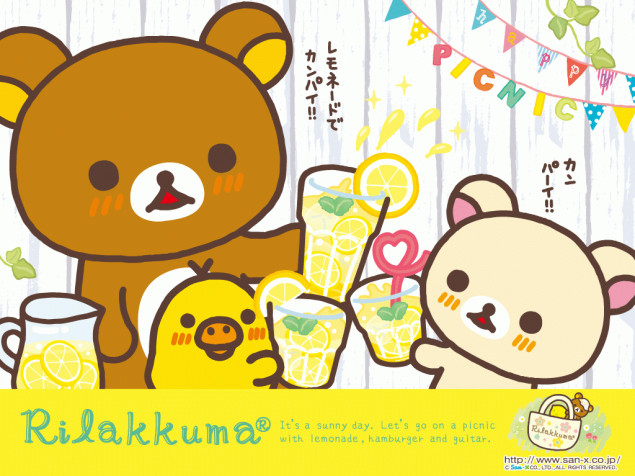 Rilakkuma Desktop Background 1024x768px