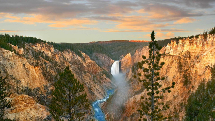 Yellowstone National Park Full HD 1080p Wallpaper 1920x1080px