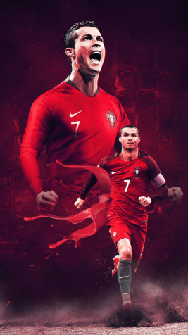 Ronaldo Hd Mobile Background 1024x1821px