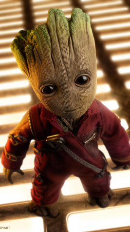 Baby Groot iPhone Background 1080x1920px