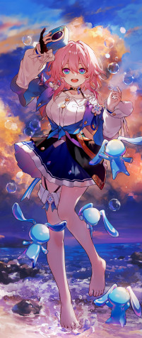 March 7th Honkai Star Rail Android Wallpaper Image 1677x3969px