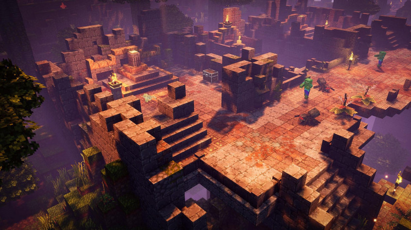 Minecraft Dungeons Full HD 1080p Wallpaper 1920x1080px