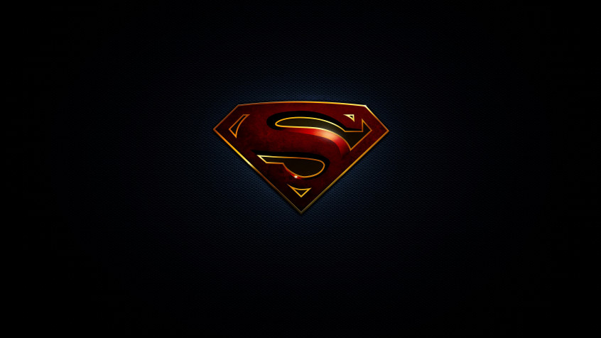 Superman Logo Laptop Wallpaper 7680x4320px