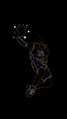 Kobe Bryant iPhone Background Image 1080x1922px