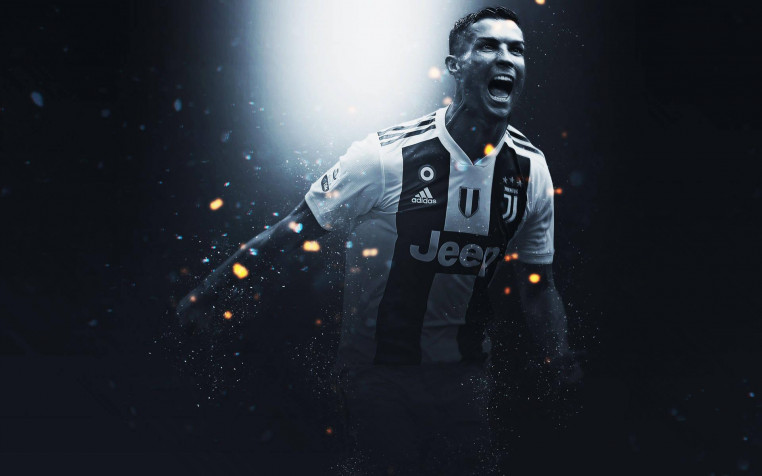 Ronaldo Black Widescreen HD Wallpaper 1920x1200px