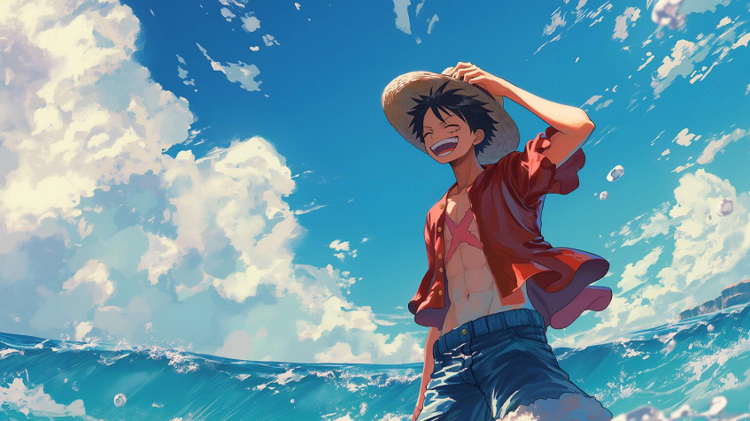 Monkey D Luffy Desktop HD Wallpaper 1536x864px