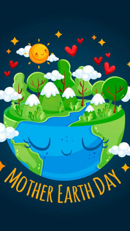 Earth Day iPhone Wallpaper 1242x2208px