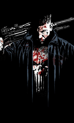 The Punisher Mobile Background 1280x2120px