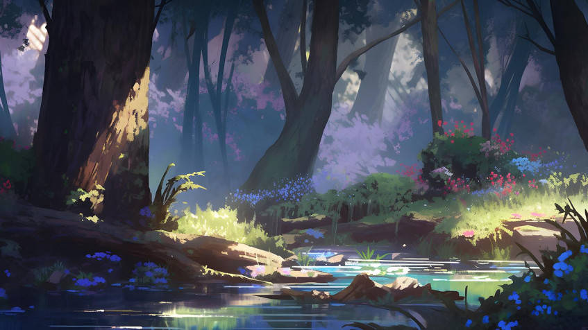 Forest Laptop Wallpaper 1536x864px