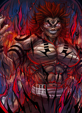 Yujiro Hanma Android Wallpaper Image 1490x2048px