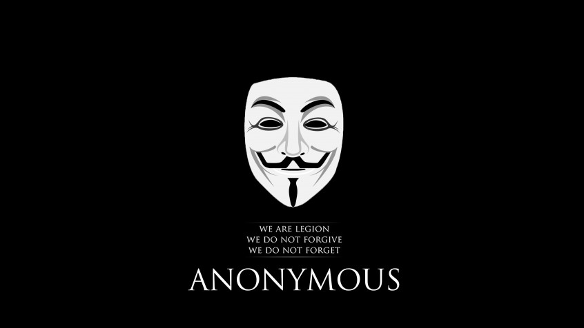 Anonymous Hacker MacBook Background 4096x2304px