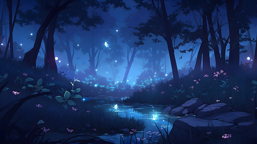 Forest Desktop Wallpaper 1536x864px