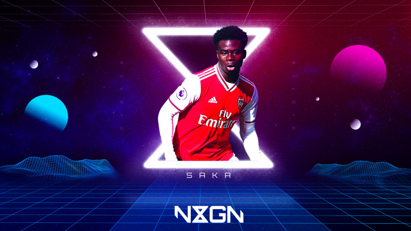 Bukayo Saka Full HD 1080p Wallpaper 1920x1080px