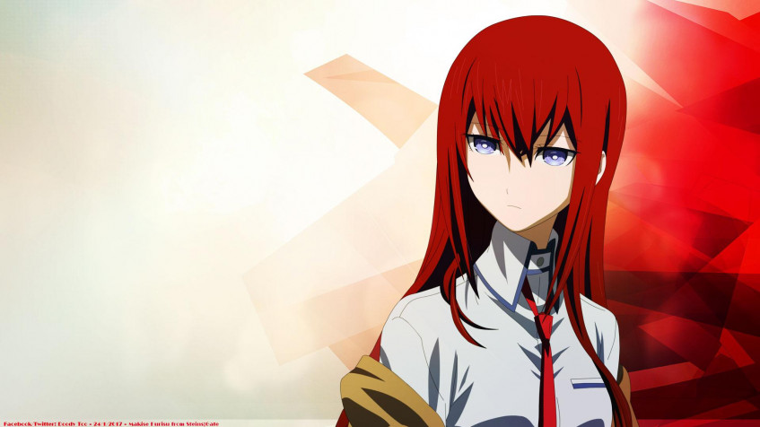 Kurisu Makise Full HD 1080p Wallpaper 1920x1080px