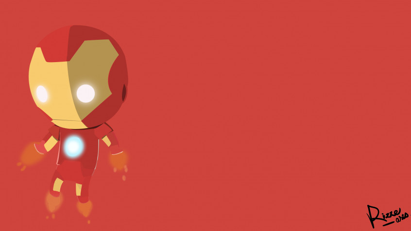 Iron Man Chibi 2k QHD Wallpaper 2560x1440px