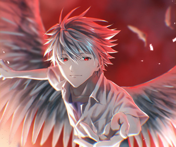 Kaworu Nagisa HD Wallpaper 2039x1699px