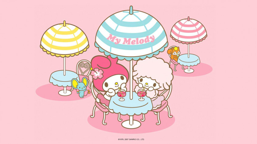 My Melody Desktop HD Background 1536x865px