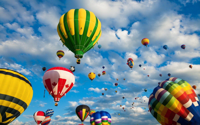 Air Balloon Widescreen HD Wallpaper 1920x1200px