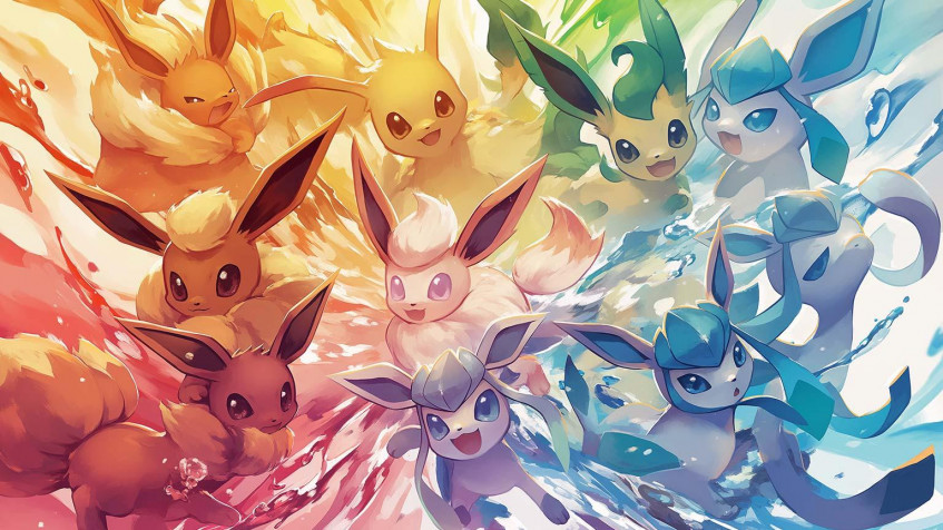 Eevee Desktop HD Background 1536x864px