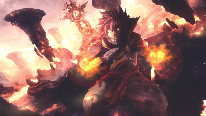 Natsu Dragneel Full HD 1080p Wallpaper 1920x1080px