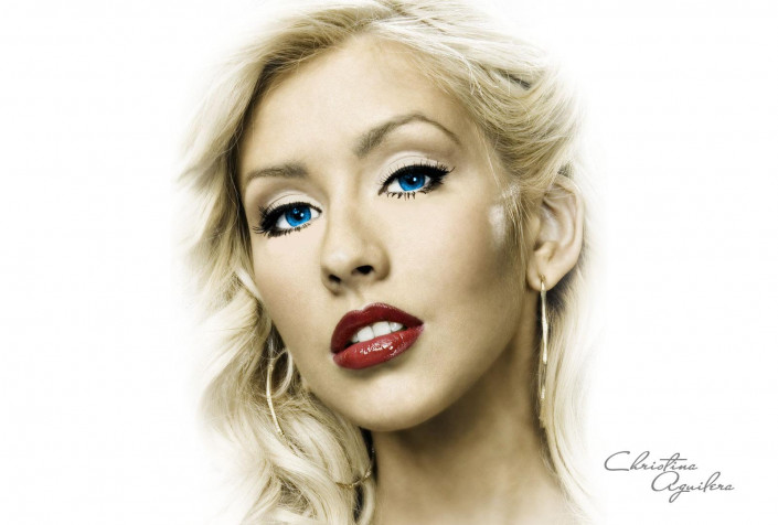 Christina Aguilera HD Background 1600x1080px