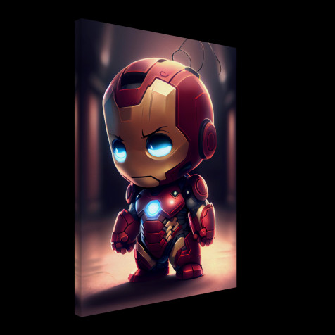 Iron Man Chibi Phone Background Image 1214x1214px