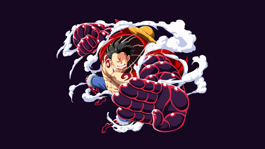 Luffy Gear 4 Snakeman Desktop Background 3278x1845px