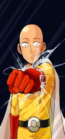 One Punch Man Mobile Background 757x1600px