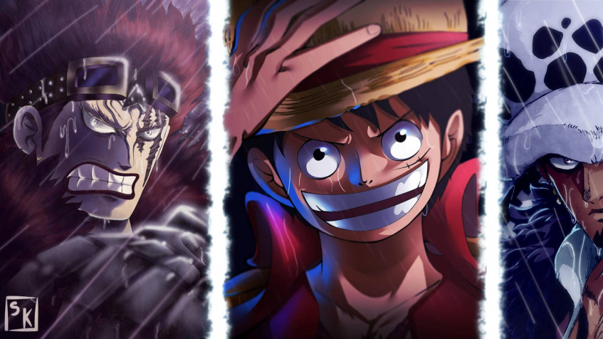 Law And Luffy Full HD 1080p Wallpaper 1920x1080px