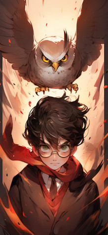 Cartoon Harry Potter Wallpaper for iPhone 1181x2560px