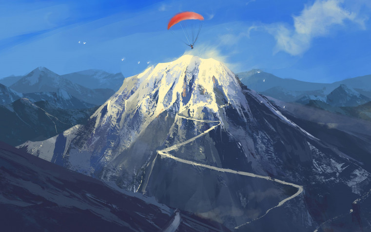 Paragliding MacBook Background 3840x2400px