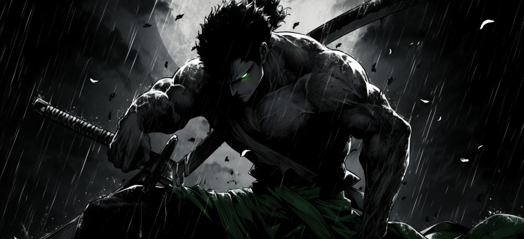 Zoro Desktop HD Wallpaper 2371x1080px